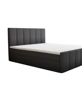 Postele Boxspringová posteľ, 140x200, sivá, STAR