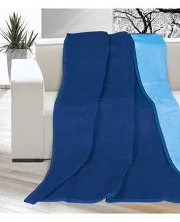 Prikrývky na spanie Bellatex Deka Kira modrá/svetlo modrá, 150 x 200 cm
