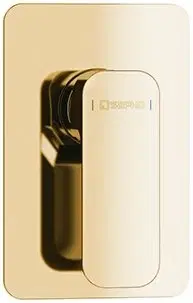 Kúpeľňové batérie SAPHO - SPY podomietková sprchová batéria, 1 výstup, zlato PY41/17