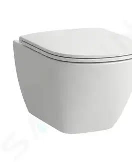 Záchody Laufen - Lua Závesné WC s doskou SoftClose, Rimless, biela H8660800000001