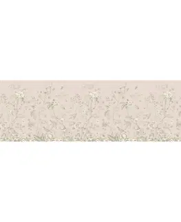 Tapety Samolepiaca bordúra Old graphic florals, 500 x 13,8 cm