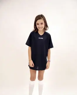dresy Dievčenský volejbalový dres V100 námornícky modrý