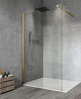 Sprchové dvere GELCO - VARIO GOLD jednodielna sprchová zástena na inštaláciu k stene, číre sklo, 900  GX1290GX1016