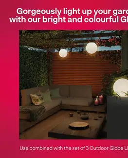 Smart Home vonkajšie osvetlenie Innr Lighting Innr Smart Outdoor Globe Colour LED guľa, doplnok