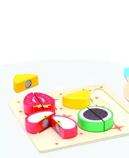 Drevené hračky Bino 3D Puzzle - ovocie