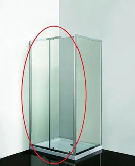 Sprchovacie kúty HOPA - Sprchové dvere do niky SMART - SELVA - Farba rámu zásteny - Hliník chróm, Rozmer A - 140, Smer zatváranie - Univerzálny Ľavé / Pravé, Výplň - Číre bezpečnostné sklo - 4/6 mm OLBSEL14CCBV