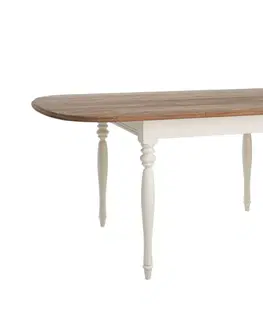 Jedálenské stoly TARANKO Florencja FL-S2 rozkladací jedálenský stôl vanilka / dub Florencja