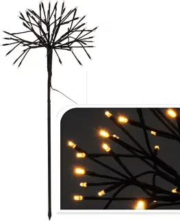 Vianočné dekorácie Svietiaca dekorácia zápich 64 x LED