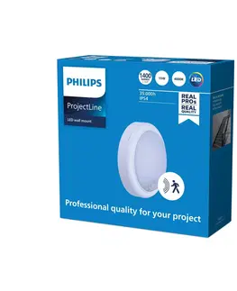 Nástenné svietidlá Philips Philips Wall-mounted svetlo snímač Ø 18,2 cm 840
