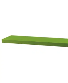 Regály a poličky Nástenná polička zelený mat, 80 x 24 x 4 cm