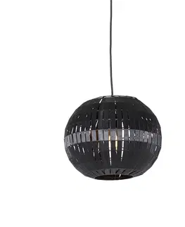 Zavesne lampy Moderné závesné svietidlo čierne 30 cm - Zoë