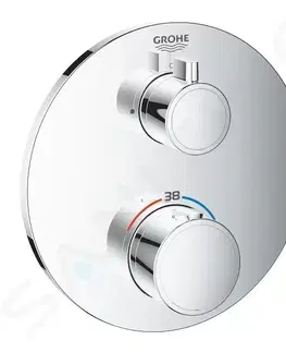 Kúpeľňové batérie GROHE - Grohtherm Termostatická sprchová batéria pod omietku, chróm 24075000