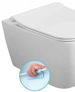 Záchody ISVEA - VEA závesná WC misa, Rimless, 34,5x52cm, biela 10VA02001