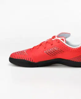 detské tenisky Detská futsalová obuv Ginka 500 čierno-červená