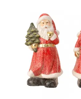 Vianočné dekorácie SANTA figúrka rôzne druhy