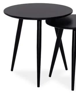 Konferenčné stolíky CLEA 2 okrúhle konferenčné stolíky, čierna