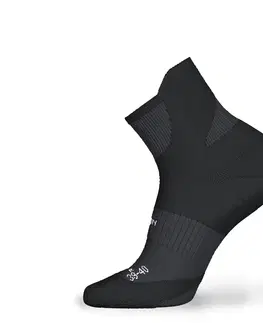 ponožky Bežecké ponožky RUN900 Strap hrubé čierne