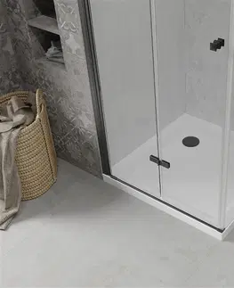 Vane MEXEN/S - Lima sprchovací kút 100x100, transparent, čierna + biela vanička so sifónom 856-100-100-70-00-4010B