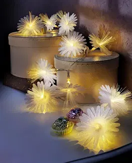 Vianočné dekorácie LED svetelná reťaz Kvetina