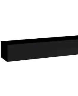 RTV stolíky v podkrovnom štýle TV stolík Závesny Switch SW1 čierna