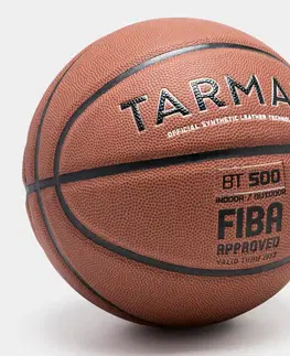 basketbal Basketbalová lopta FIBA BT500 veľkosť 7 hnedá