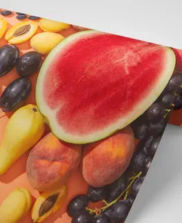Tapety jedlá a nápoje Fototapeta šťavnaté letné ovocie