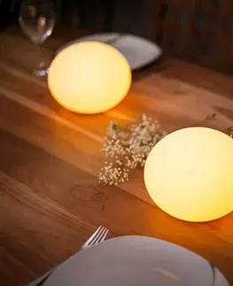 SmartHome vonkajšie dekoratívne svietidlá Smart&Green Ovládateľné dekoratívne svetlo LED Flatball XXS IP68