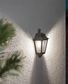Vonkajšie nástenné svietidlá Fumagalli Odolné voči morskej vode LED svetlo Iesse čierne