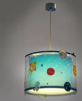 Závesné svietidlá Dalber Detská závesná lampa Planets s motívom
