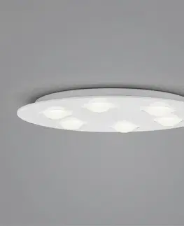 Stropné svietidlá Helestra Helestra Nomi stropné LED svetlo Ø 49 cm dim biela