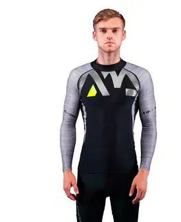 Pánske tričká Pánske tričko pre vodné športy Aqua Marina Division šedá - S