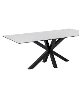 Jedálenské stoly Stôl Kobi Biely Ceramika 200x100