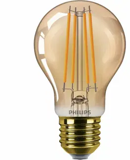 Žiarovky Philips LED filament žiarovka E27 A60 3,1W (25W) 1800K nestmievateľná, jantárová