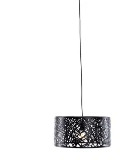 Zavesne lampy Moderne hanglamp zwart - Ludwig