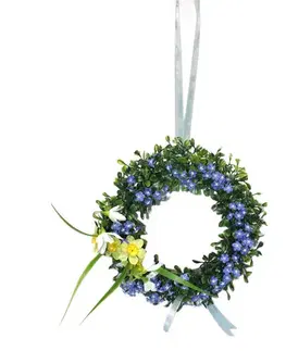 Kvety Umelý veniec Nezábudky, pr. 25 cm