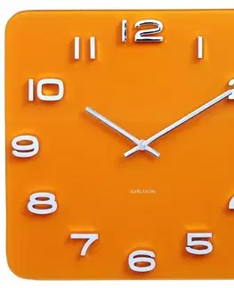 Hodiny Karlsson 5641YE Designové nástenné hodiny, 35 cm