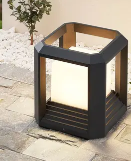 Vonkajšie stojanové svietidlá Lucande Lucande Serenella soklové LED svietidlo