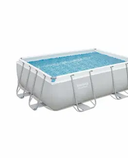 Bazény Bestway Obdĺžnikový nadzemný bazén Power Steel s kartušovou filtráciou