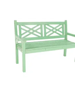 Záhradné lavice Drevená záhradná lavička, neo mint, 124 cm, FABLA
