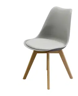 Jedálenské stoličky Jedálenská stolička QUATRO sivá