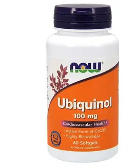 Ostatné špeciálne doplnky výživy NOW Ubiquinol Kaneka 100 mg 60 softgel kapsúl