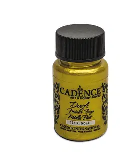 Hračky CADENCE - Farba akrylová Cadence D.Metalic, zlatá, 50 ml