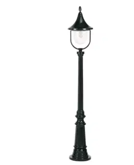 Verejné osvetlenie K.S. Verlichting Stĺpové svietidlo Brescia, 148 cm, čierne