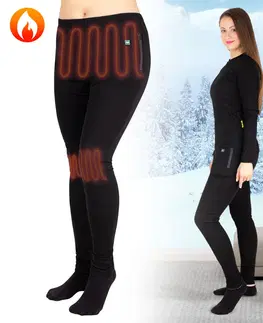 Vyhrievané nohavice Dámske vyhrievané nohavice W-TEC Insupants Lady čierna - XL