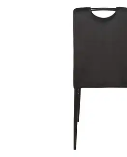 Jedálenské zostavy Jedálenská stolička RIP VELVET Signal Čierna