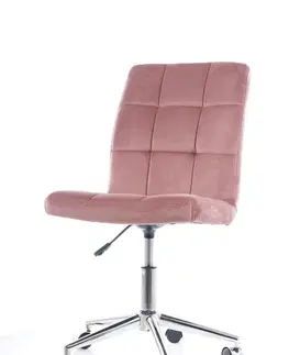 Kancelárske stoličky K-020 kancelárska stolička, ružová
