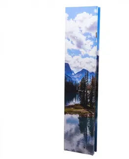Paravány Paraván horské jazero Dekorhome 121x180 cm (3-dielny)