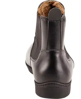 obuv Jazdecká obuv 500 Warm - perká čierna