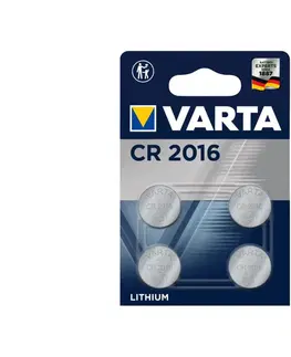 Predlžovacie káble VARTA Varta 6016101404 - 4 ks Líthiová batéria gombíková ELECTRONICS CR2016 3V 