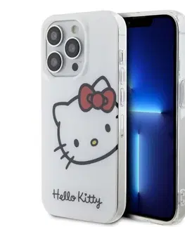 Puzdrá na mobilné telefóny Zadný kryt Hello Kitty IML Head Logo pre Apple iPhone 15 Pro, biela 57983116899